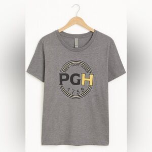 Pittsburgh 1758 “Pride • Glory • Honor” Gray Logo T-Shirt Medium Unisex Tee